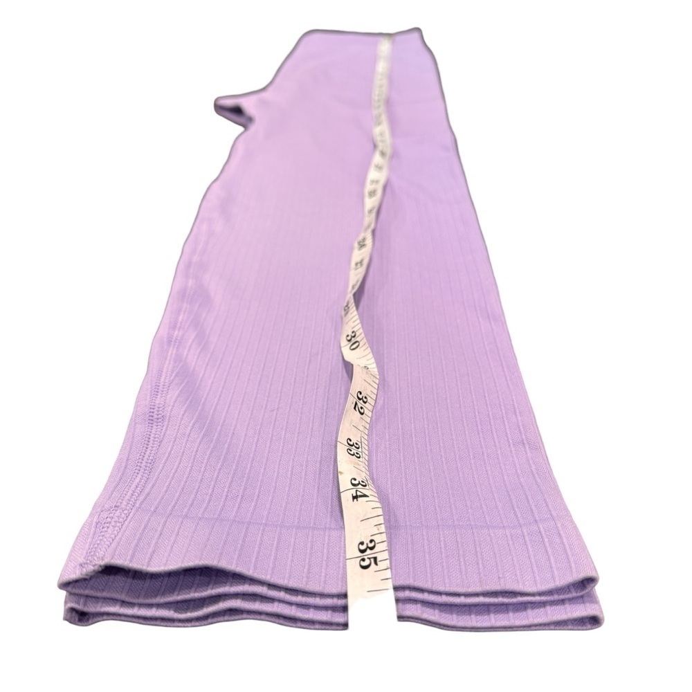 NWT Arula Intimates Women's Seamless Digital Lavender Ribbed Leggings Size 1X A - Picture 5 of 9